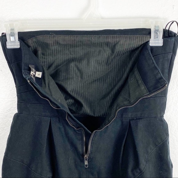 7 FOR ALL MANKIND Black Denim Strapless Mini Dress, Size Small - Picture 9 of 9